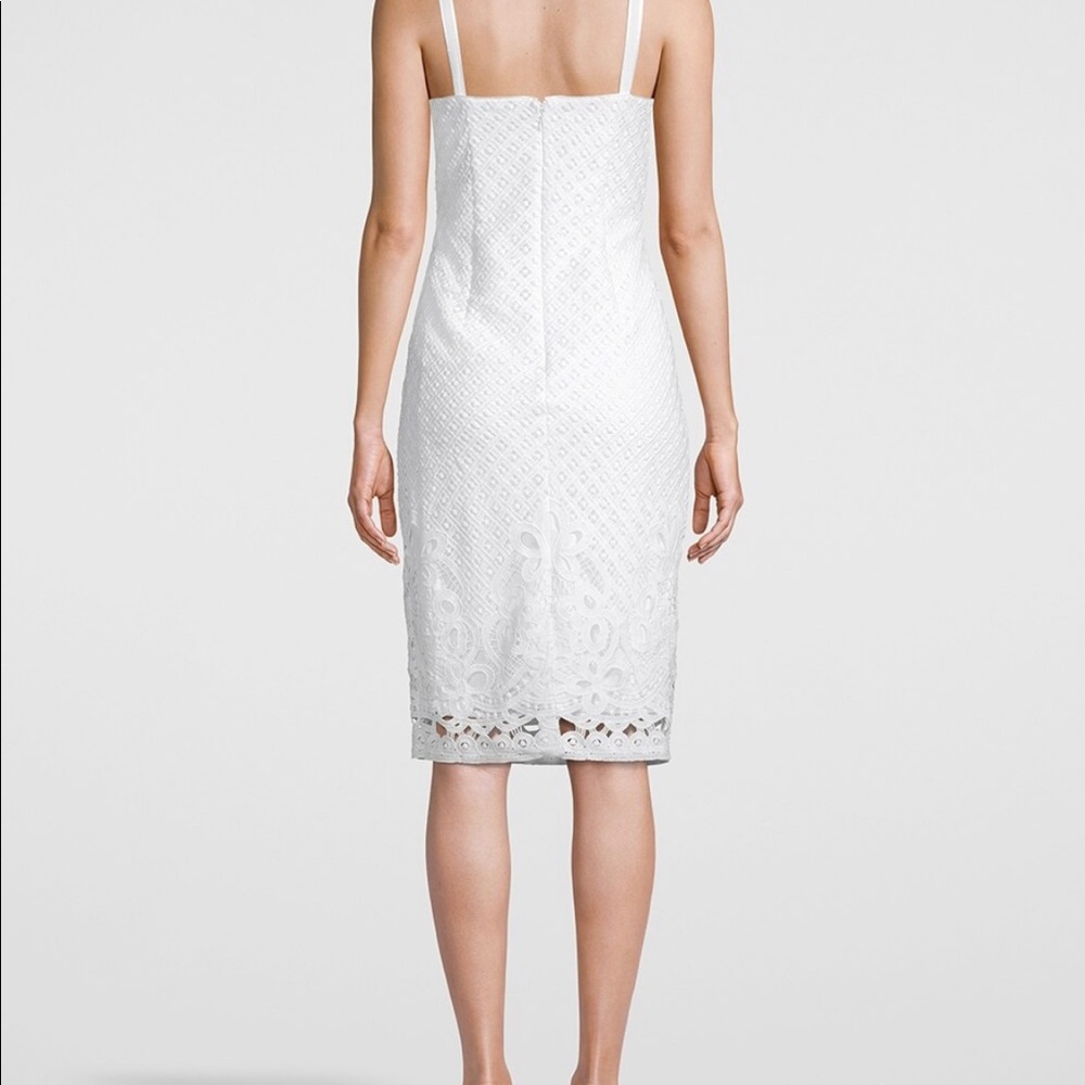 White House Black Market Eyelet Sheath Dress NWT - Picture 2 of 7